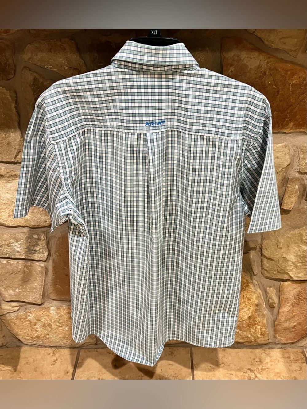 Ariat Pro Series Vented Plaid Shirt Men's Medium Cowboy Rodeo Rancher Farmer - Picture 5 of 13